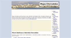 Desktop Screenshot of mapa-chorvatska.cz